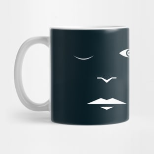 White face Mug